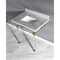 Kingston Brass 30X22 Marble Vanity Top W/ Acrylic Feet Combo, Marble/Brass KVPB3030MASQ7 - alternate 4